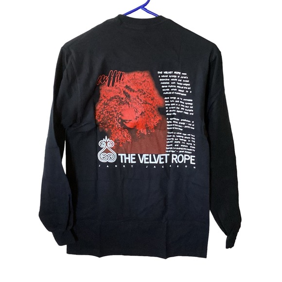 Cuffin Janet Jackson The Velvet Rope Long Sleeved Graphic  Cuffin Janet Jackson The Velvet Rope Long Sleeved Graphic Tee Size XXL